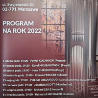HARMONOGRAM KONCERTÓW ORGANOWYCH