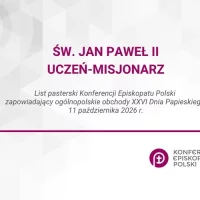 List KEP zapowiadający XXVI Dzień Papieski